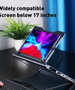 Lapstop Stand With 8-in-1 Docking Station