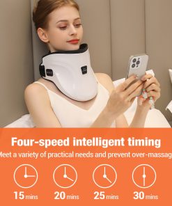 Alternative view of Electric Hot Compress Neck Fixed Traction Air Pressure Kneading Massage Instrument