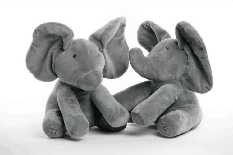 Peek-a-Boo Interactieve Olifant Knuffel - Image 3