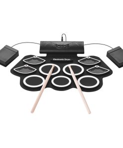 Alternative view of Foldable silicone hand roll electric drum