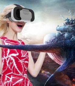 Alternative view of Casque Headset Vr Doos Shinecon Virtual Reality Bril 3D Helm 3 D Google Karton Voor Smart Telefoon Smartphone Lens Dagdroom