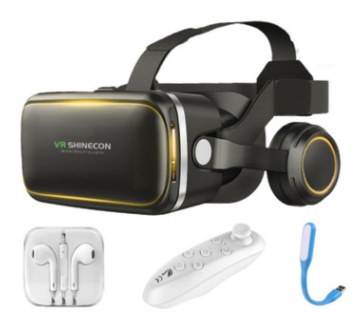 Original VR Shinecon Gafas De Realidad Virtual 120 Fov 3D Gafas Google Carton Con Auriculares Estereo Caja Para Smartphone - Image 6