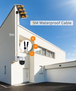 Alternative view of Solar Powered Wireless WiFi Surveillance Camera