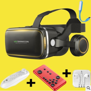 Original VR Shinecon Gafas De Realidad Virtual 120 Fov 3D Gafas Google Carton Con Auriculares Estereo Caja Para Smartphone - Image 8