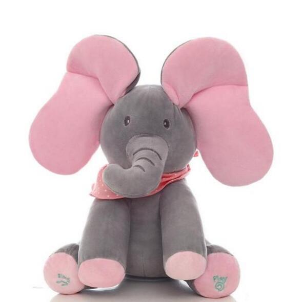 Peek-a-Boo Interactieve Olifant Knuffel