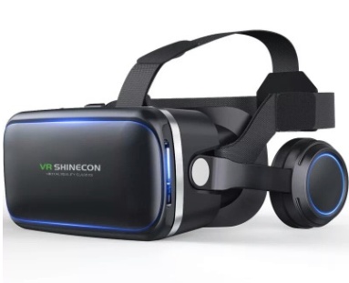 Original VR Shinecon Gafas De Realidad Virtual 120 Fov 3D Gafas Google Carton Con Auriculares Estereo Caja Para Smartphone - Image 2