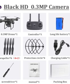 Alternative view of HD professional drone