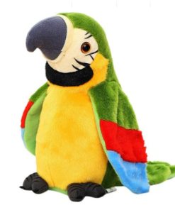Electric Talking Parrot Plush Toy Cute Speaking Record Repeats