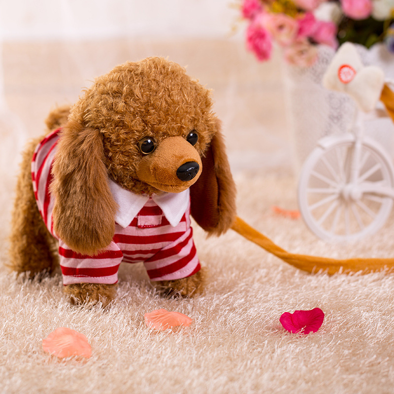 New 48 one generation of generation of generation of creative electric lead rope puppy electronic pet remote control child plush toy dog - Image 5