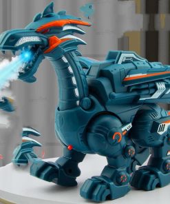 Elektrische Spray Mechanische Dinosaurus Speelgoed Model Multifunctionele Geluid En Licht Speelgoed