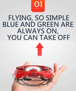 Alternative view of L101 UFO Interactive Drone Infrared Sensor Induction Quadcopter Intelligent Fly Hand Control Helicopter Children Magic Dron Toy