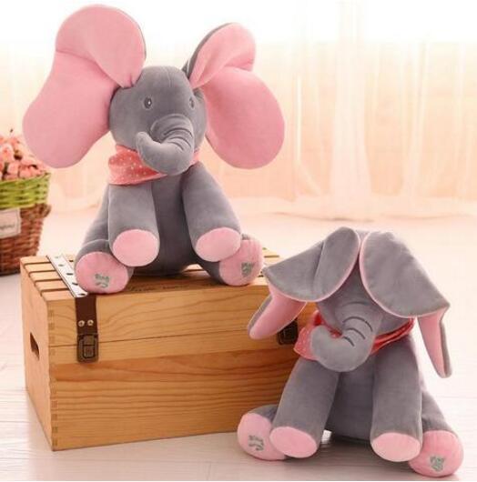 Peek-a-Boo Interactieve Olifant Knuffel - Image 2