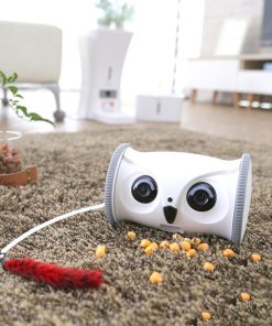 Owl-shaped Dog Electric Toy With Snacks