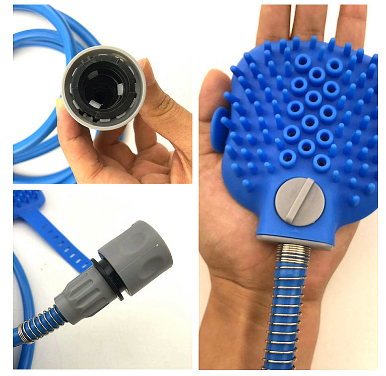 Pet Bathing Tool Pet Dog Convenient Clean Water Pipe Spray Nozzle Strap - Image 2
