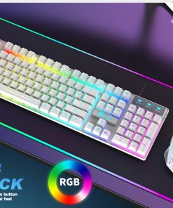 Alternative view of Kuiying T6RGB Luminous Keyboard And Mouse Set