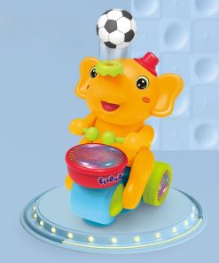 Cute Elephant Cool Music Light Electric Children's Toy Car