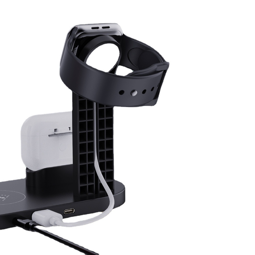 Plastic 3 In 1 Wireless Charger Stand Fast - Image 2