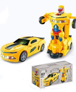 Car Deformation Robot Toy Light Music Automatic Deformation