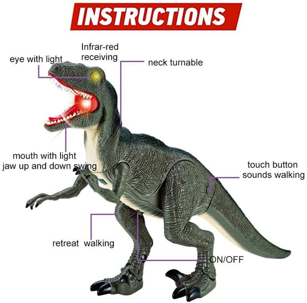 Electric Dinosaur Simulation Walking Animal Remote Control Toy - Image 6