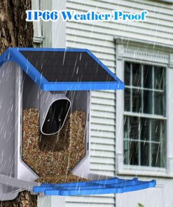 Alternative view of Smart Bird Feeder With Camera,Solar-Powered WiFi 4MP Live Camera,AI Identify Bird Species Auto Capture Garden Bird Watching&Motion Detection,Ideal Gift For Bird Lovers,Blue