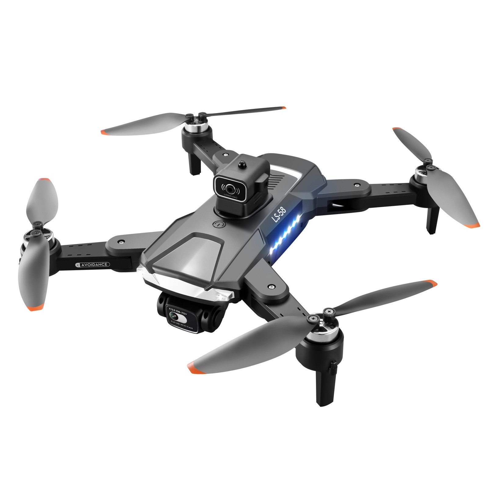 Remote Control Brushless HD Drone For Aerial Photography Red Belt GPS Return - Image 2
