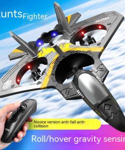 Children's Remote Control Aircraft V17 Fighter Drone Drop-resistant Foam Fixed Wing Glider Stunt Boy Toy