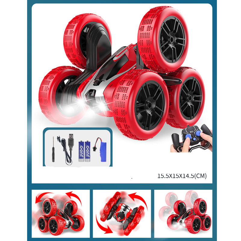 Double-sided Tumbling Stunt Dump Truck Charging Version Remote Control Toy - Image 5