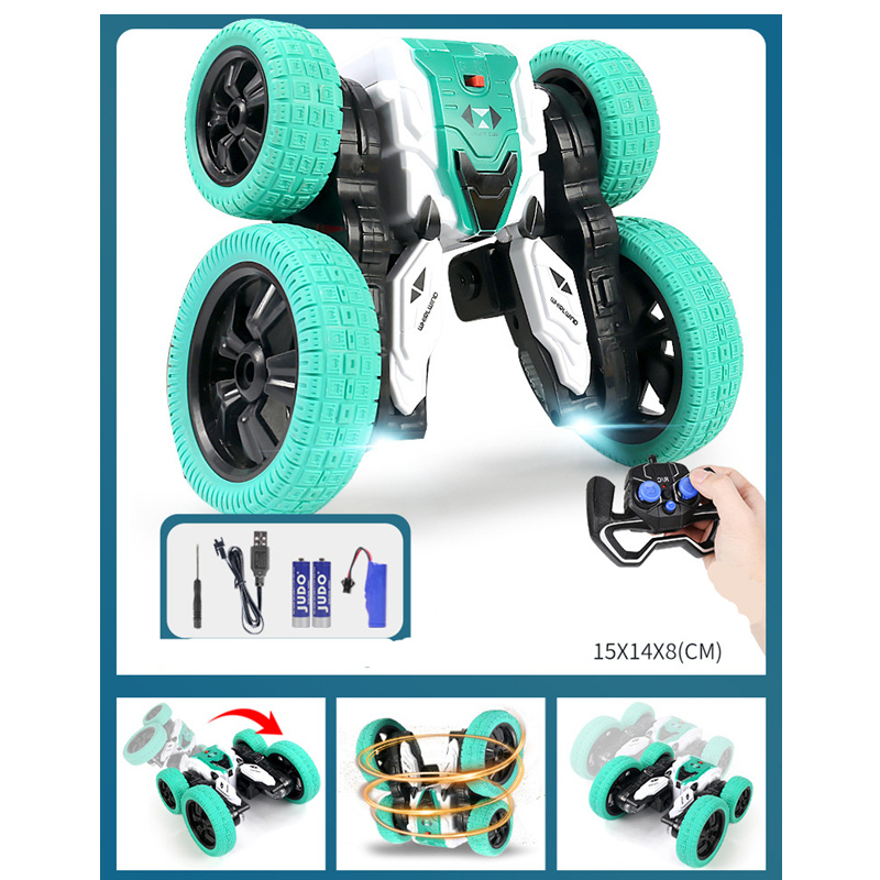 Double-sided Tumbling Stunt Dump Truck Charging Version Remote Control Toy - Image 3