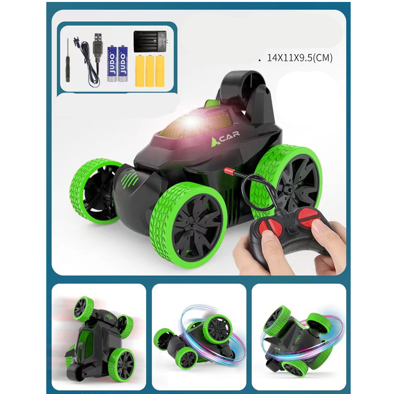 Double-sided Tumbling Stunt Dump Truck Charging Version Remote Control Toy - Image 6