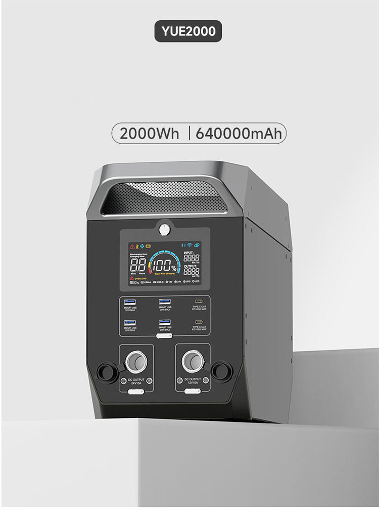 200v 2000W 60Hz Aluminum Alloy Outdoor Mobile Power Supply - Image 2