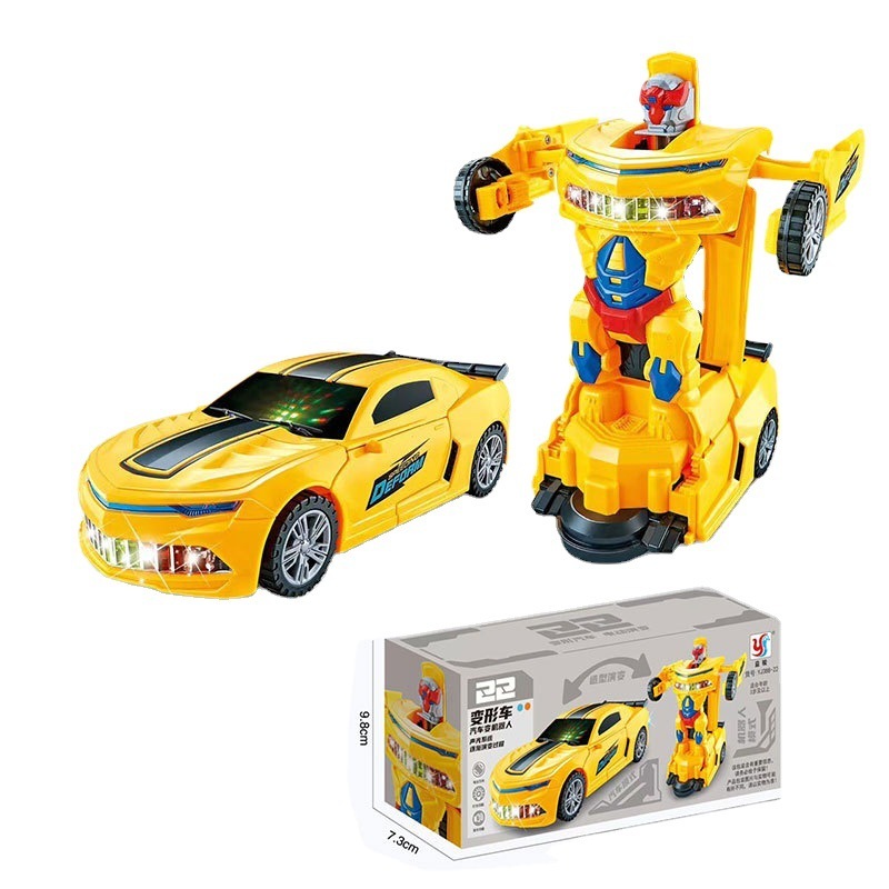 Car Deformation Robot Toy Light Music Automatic Deformation - Image 2