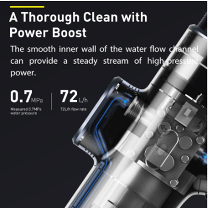Portable Electric Car Wash Water Gun Set Black - Image 6
