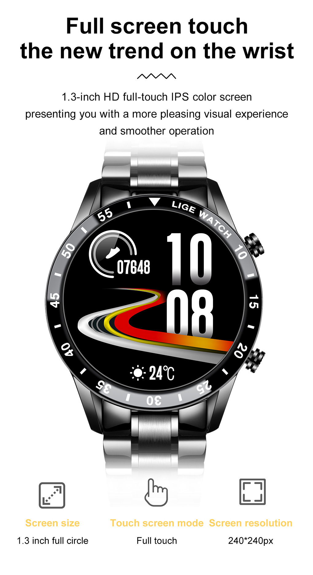 Lige's New Smart Watch Upgrade Smart Wearable Watch - Image 6