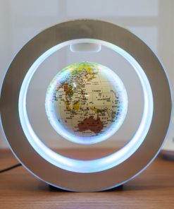 Round LED World Map Floating Globe Magnetic Levitation Light Anti Gravity Magic