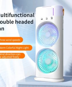 Double-ended Spray Fan Portable Humidifier Fan Air Conditioner Household Small Air Cooler Hydrocooling Portable Air Adjustment