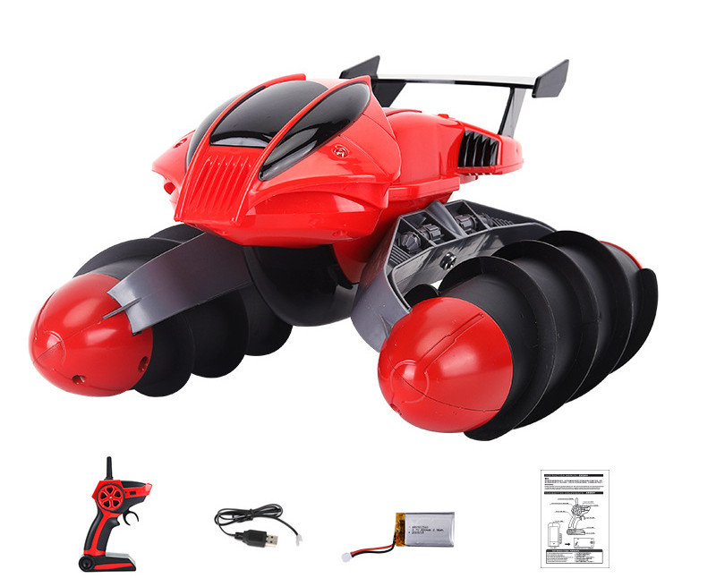 Waterproof Amphibious Wireless Remote Control Electric Speedboat - Image 3