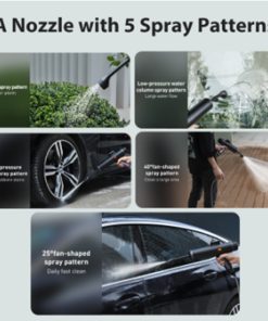 Alternative view of Portable Electric Car Wash Water Gun Set Black