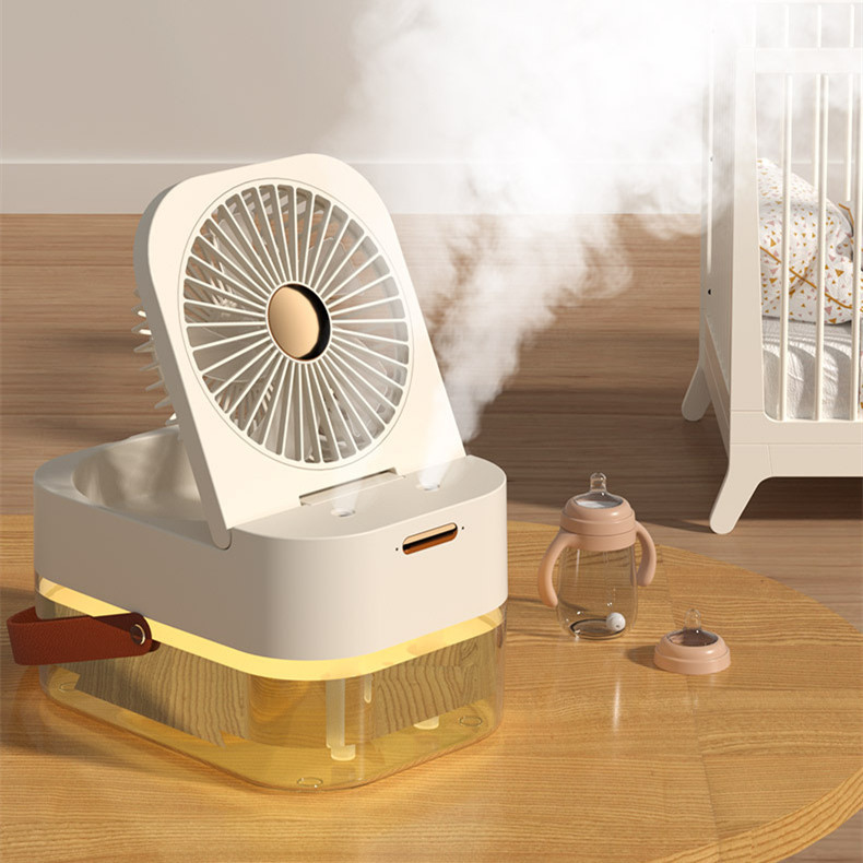 Humidifier Spray Fan Portable Fan Air Cooler Air Humidifier USB Fan Desktop Fan With Night Light For Summer Home Appliance - Image 5