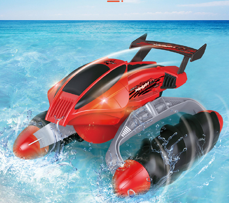 Waterproof Amphibious Wireless Remote Control Electric Speedboat - Image 5