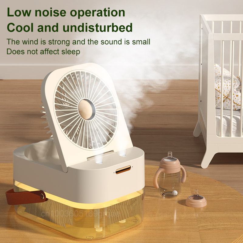 Humidifier Spray Fan Portable Fan Air Cooler Air Humidifier USB Fan Desktop Fan With Night Light For Summer Home Appliance - Image 4