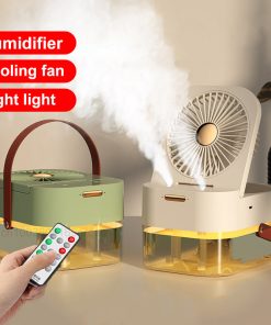 Humidifier Spray Fan Portable Fan Air Cooler Air Humidifier USB Fan Desktop Fan With Night Light For Summer Home Appliance