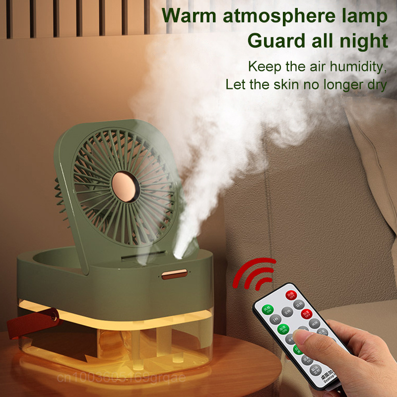 Humidifier Spray Fan Portable Fan Air Cooler Air Humidifier USB Fan Desktop Fan With Night Light For Summer Home Appliance - Image 3