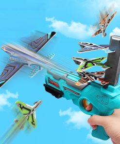 Children's Outdoor Boy Toys Hand Throwing Spin Glider Model Launcher
