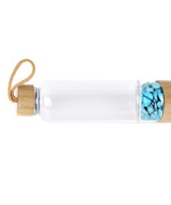 Alternative view of Natural crystal gravel water bottle