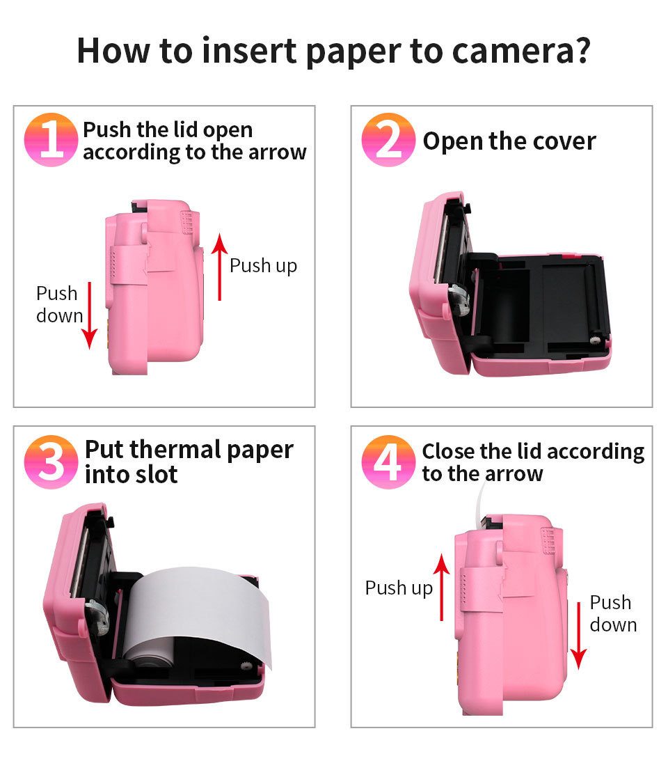 Children's HD Front And Rear Camera Mini Polaroid Camera - Image 10