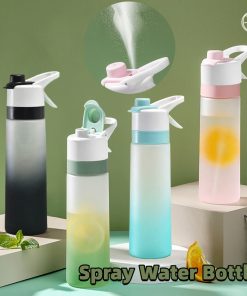 Spray Water Bottle For Girls Outdoor Sport Fitness Water Cup Large Capacity Spray Bottle Drinkware Travel Bottles Kitchen Gadgets