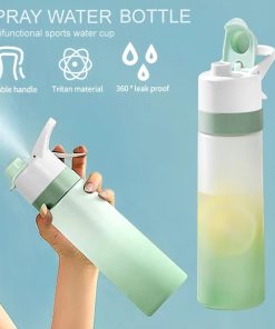 Alternative view of Spray Water Bottle For Girls Outdoor Sport Fitness Water Cup Large Capacity Spray Bottle Drinkware Travel Bottles Kitchen Gadgets