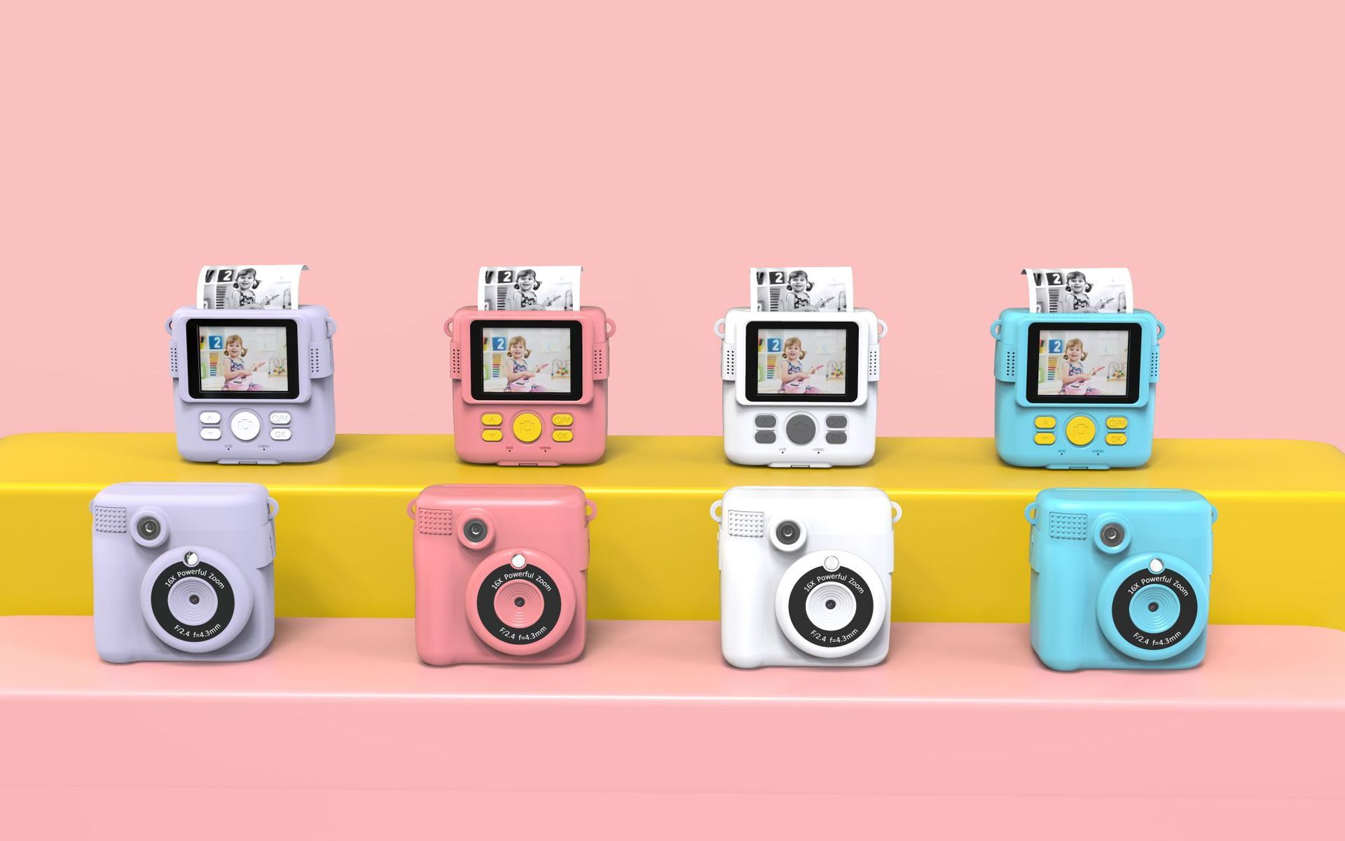 Children's HD Front And Rear Camera Mini Polaroid Camera - Image 2