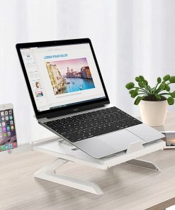Alternative view of New Laptop Stand Multifunctional Folding Lift Portable Laptop Stand Monitor Increase Rack Aluminum Alloy Base