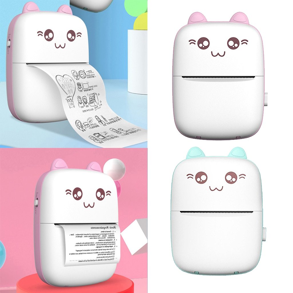 Mini Printer Portable Mini Bluetooth WiFi New Wrong Printer Mobile Phone Photo Title Note Hot Print Pocket Student Error Label Printer - Image 9